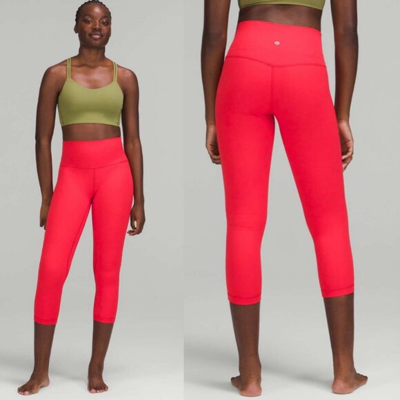 lululemon | Align High Rise Crop Love Red - Picture 1 of 6